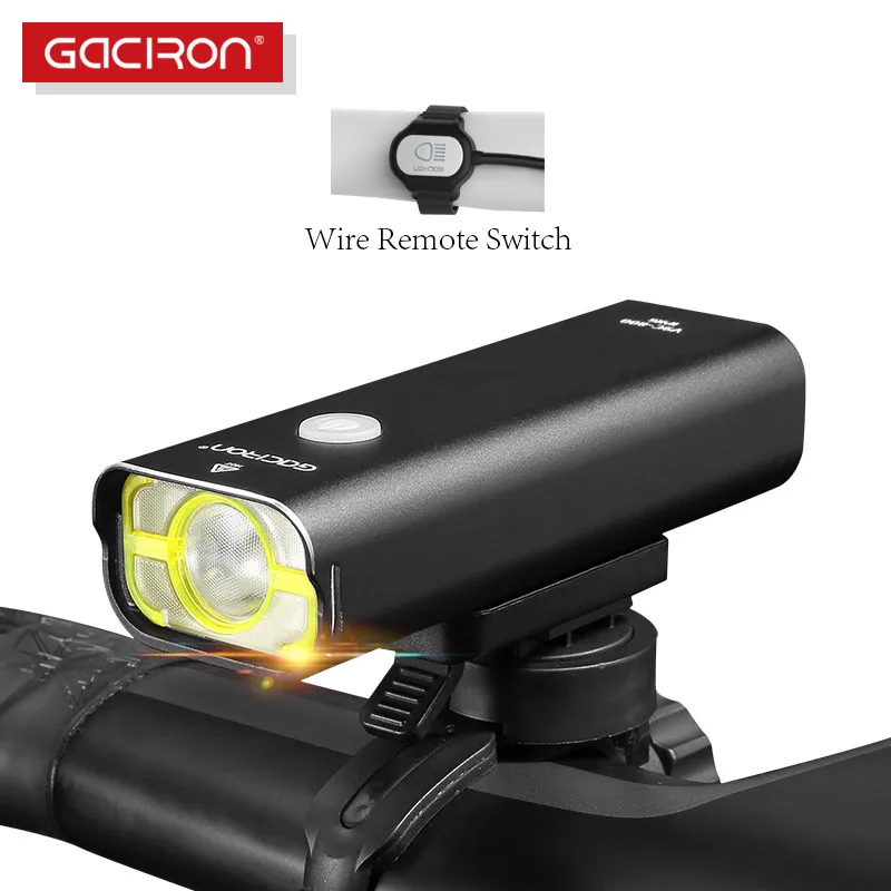 GACIRON V9C 800 велосипедный головной светильник велосипедный передний светильник с проводом дистанционный переключатель IPX6 Водонепроницаемый заряжаемый Профессиональный светильник|Велосипедная фара| | АлиЭкспресс