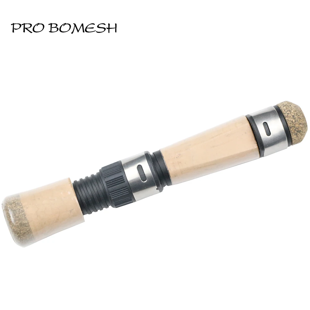 Pro Bomesh 1 Set 2A Cork Spinning Reel Seat Handlt Kit Trout Fishing Rod  Ice Fishing Rod Accessory DIY Component Repair Kit Cane