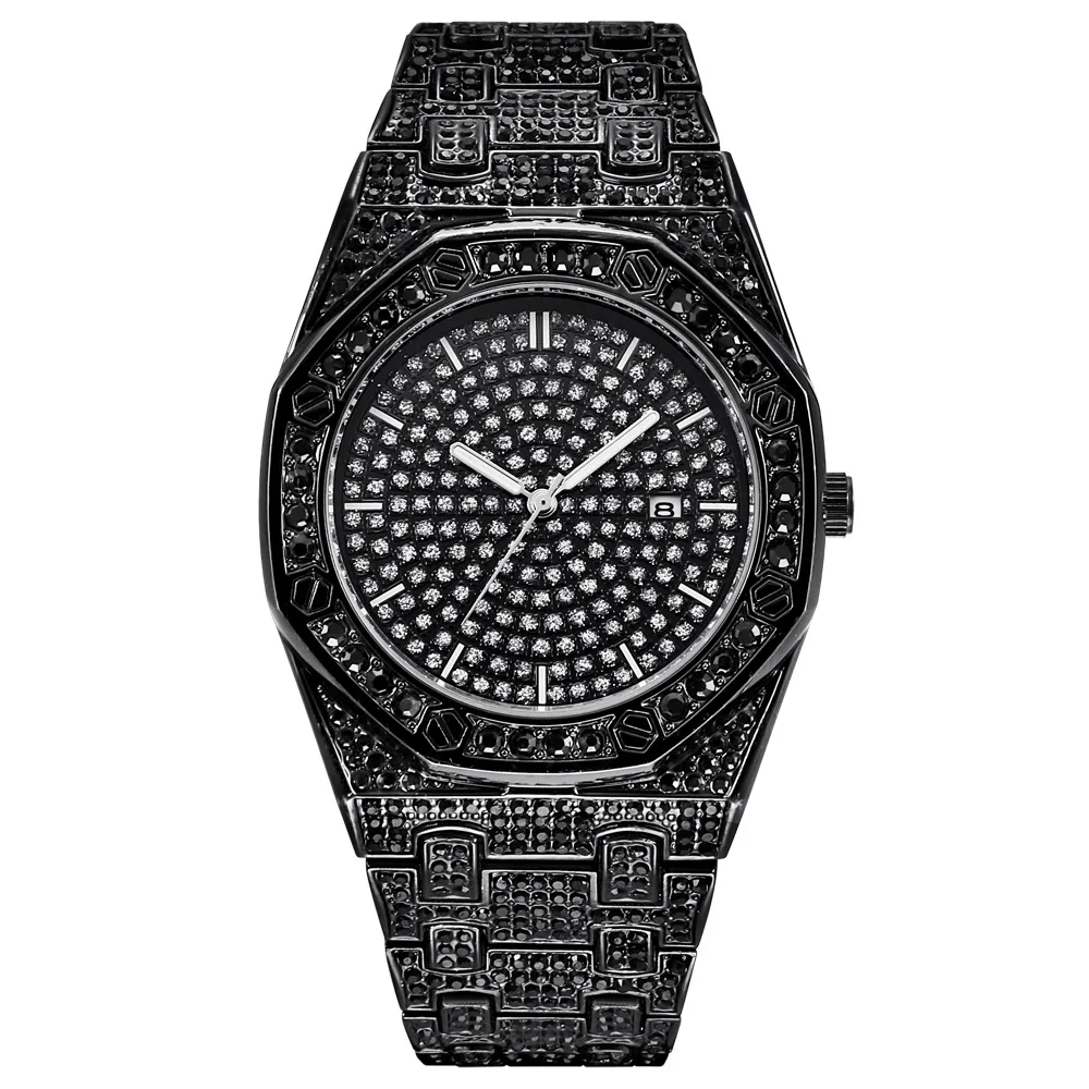 Drop Shipping Montre Homme 2020 Fashion Quartz Watch Men Waterproof Black Stainless Steel Business Watches Hip Hop Male Clock white knitted jumpers sweater men korea clothing casual jackets male pullover kint wear designer autumn 2022 red black white