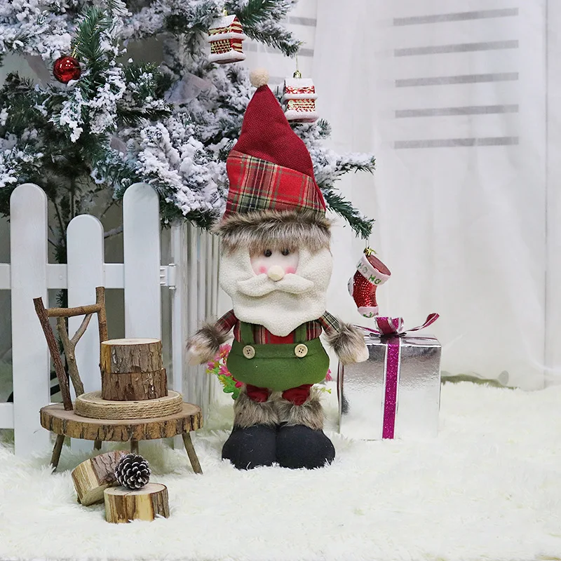 1 шт. Регулируемая Рождественская кукла украшения для рождественской ёлки инновационные украшения Санта-снеговик