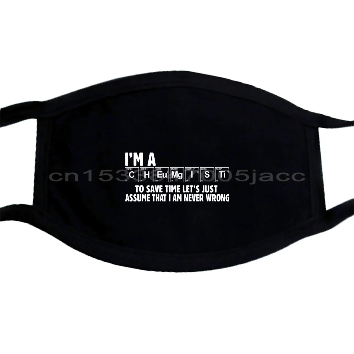 Chemist Masks Gift For Funny Profession Occupation Cool Casual pride Mask men Unisex Fashion | Аксессуары для одежды