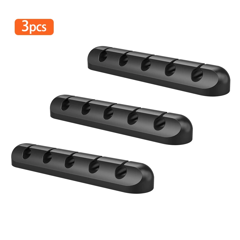 5 Clips-3piece Rdxone, 5 шт., USB устройство для сматывания кабеля, настольный аккуратный Кабельный органайзер, зажимы для управления, держатель кабеля для мыши, наушников, наушников - Цвет: 5 Clips-3piece