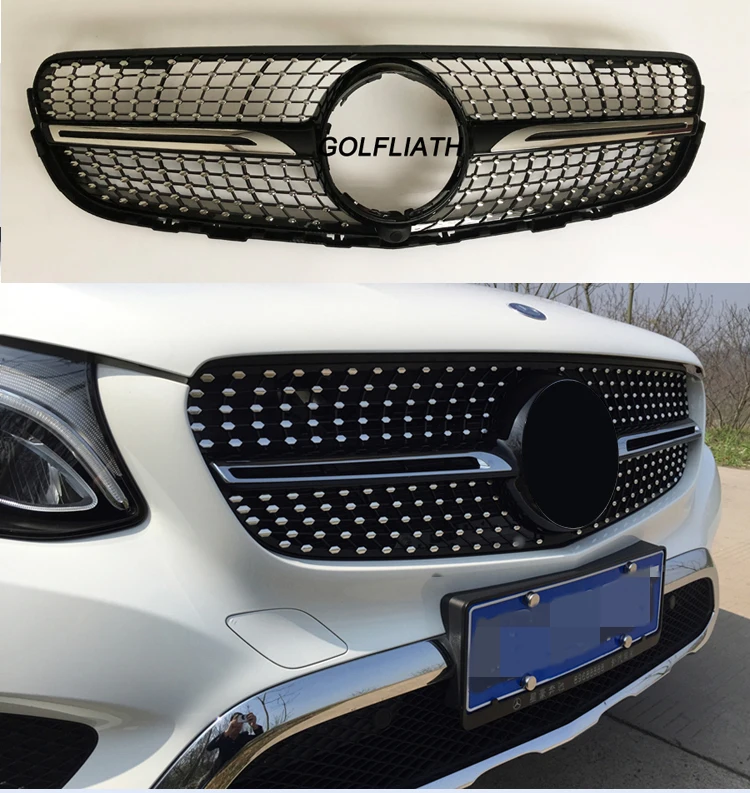 Golfliath Grille Center Grill Voor 2014 2017 Mercedes Benz W253 X253