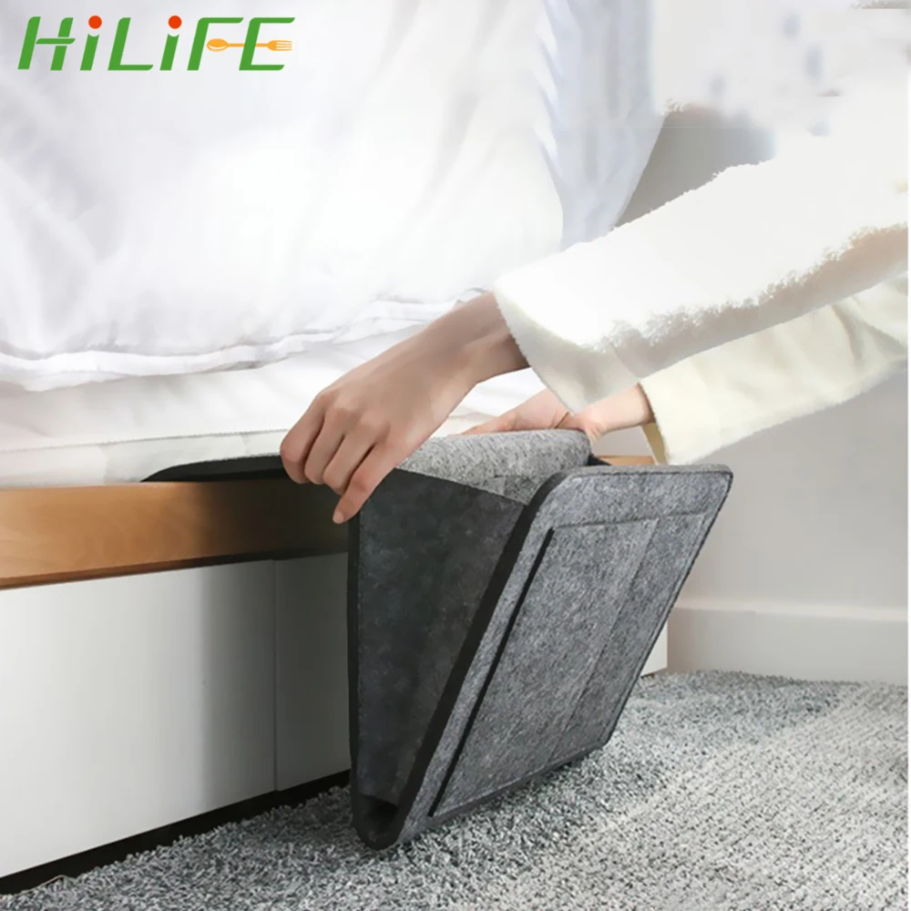 HILIFE органайзер для хранения кровать Держатель Карманы кровать сумка для хранения Карманный Диван ТВ пульт дистанционного управления висячий Caddy диване