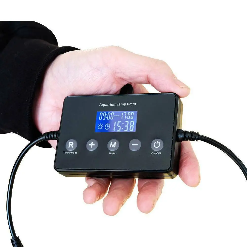 таймер промо механический суточный 3680вт 48 вкл. программируемая розетка с цифровым таймером и жк-дисплеем 3 в 1. контроллер рассвет закат 48вт для аквариума. таймер света для аквариума. контроллер для аквариумного светильника.