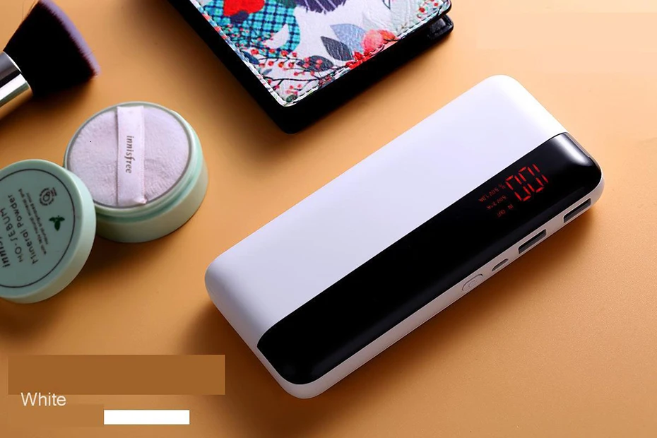 Vogek, Дополнительный внешний аккумулятор для samsung, Xiaomi, huawei, ЖК-дисплей, портативное зарядное устройство, внешний аккумулятор, внешний аккумулятор с фонариком