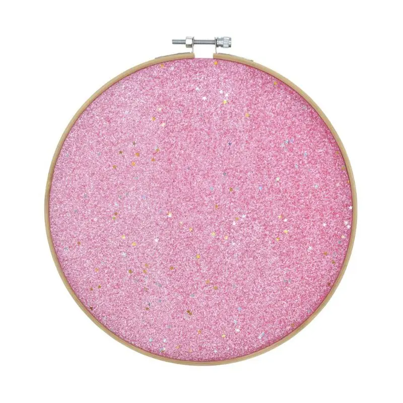 Pink Значок, брошь, дисплей, на стену, на булавке, дисплей, блестящая доска, булавка, держатель, булавка, коллекция, дисплей, вышивка, обруч - Цвет: Pink