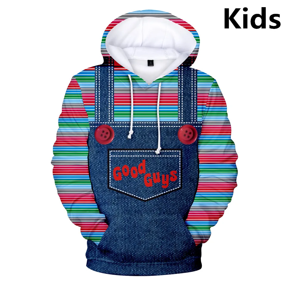 

3 To 14 Years Kids Hoodies The evil Good Guys toy Cosplay Hoodie Boys Girls halloween Chucky Sweatshirt Children Clothes