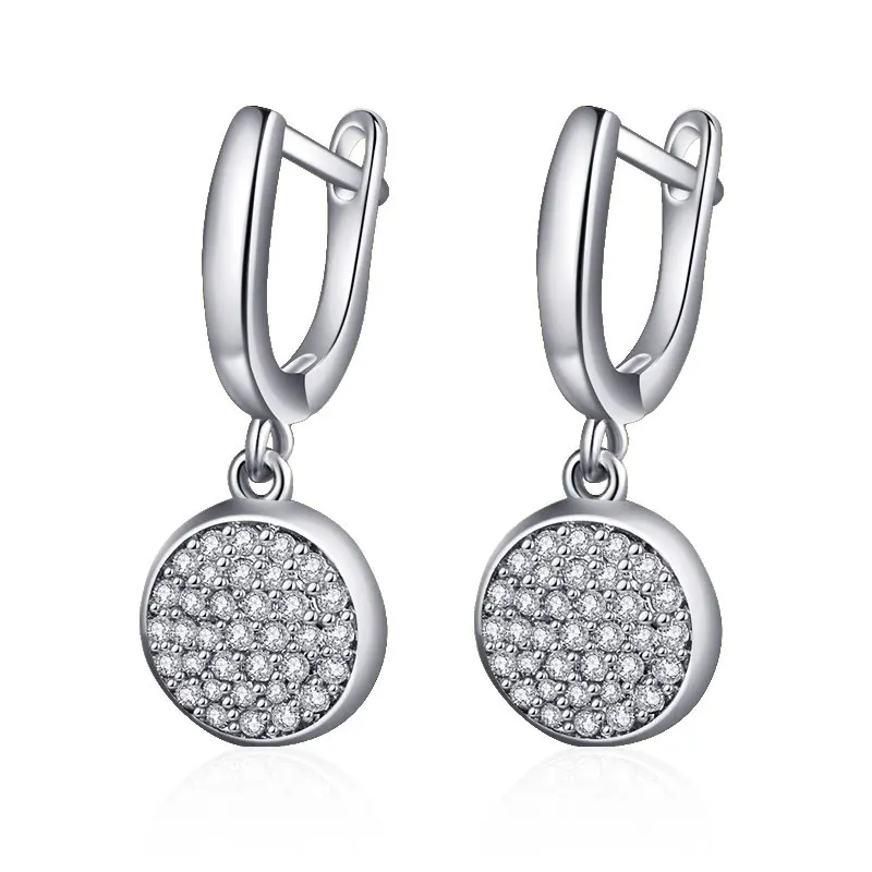 silver MAIKALE, простые серьги-гвоздики с кубическим цирконием для женщин, золотые, серебряные, циркониевые серьги-подвески, модные корейские ювелирные изделия - Окраска металла: silver