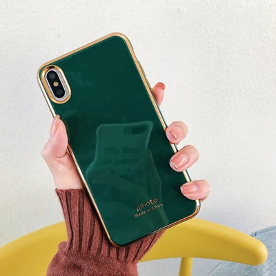 Зеленый From Jenny простой покрытие для iPhone 11 Pro x xr xs max 6 6s 7 8 плюс сплошной цвет для мобильного телефона из ТПУ Мягкий защитный чехол - Цвет: Зеленый