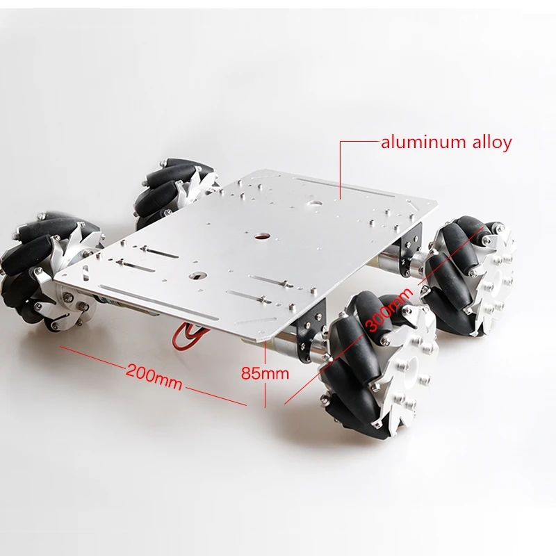 100 мм колесо Mecanum, умное автомобильное шасси, всенаправленное колесо с высокой мощностью, редуктор скорости постоянного тока, мотор-кодировщик, дрифт, вращение