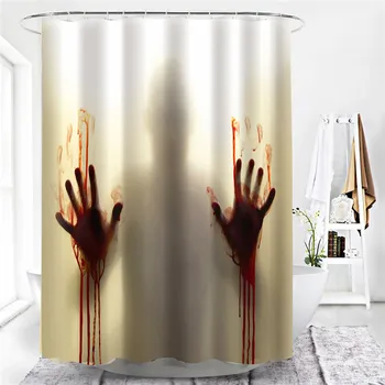 

Halloween Decoration Costumes Shower Curtain Waterproof Bathroom Curtain Washable Bath Curtain Polyester Fabric