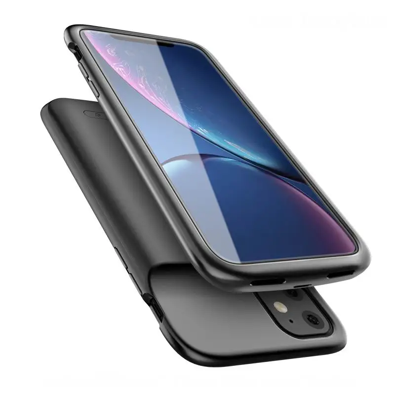 

For iPhone 11 Pro Max Battery Charger Case TPU Soft Silicone External Power Bank Backup Charger Case for iPhone 11 Battery Case