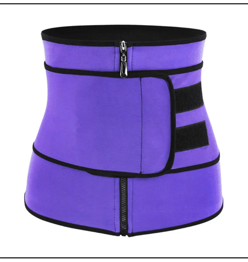 Корректирующее белье для поддержки талии, пояс для тренировки талии, пояс для похудения, женский пояс для йоги, фитнеса, пояс для похудения - Цвет: Purple