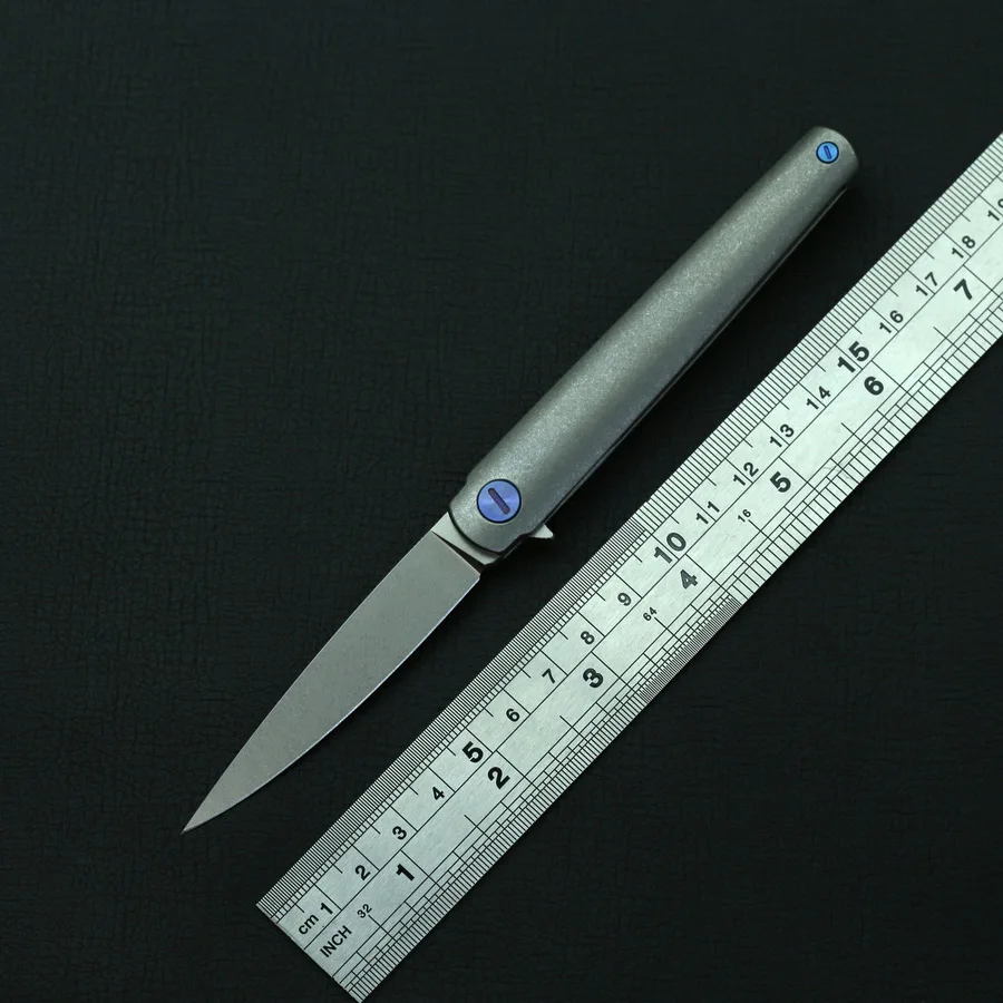 

KBTOOL MS3 Flipper folding knife M390 blade Titanium handle outdoor hunting camping survival pocket knives bearings EDC tools