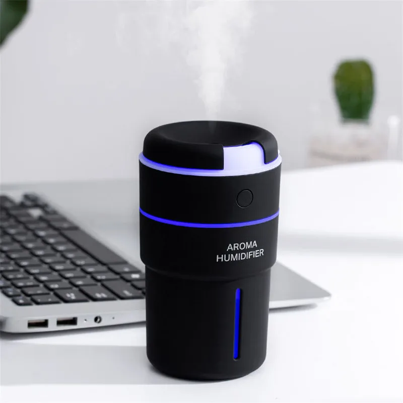 320ml Cup Air Humidifier With Battery USB Ultrasonic Humidifiers For Home Aroma Diffuser Essential Oil Diffuser Mist Maker