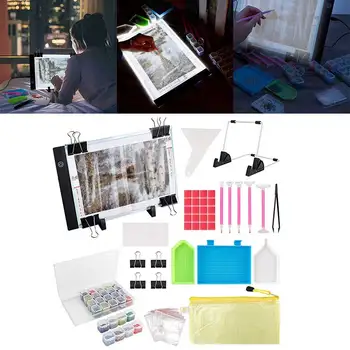 

A4 Ultra Thin Diamond Painting DIY Kit LED Light Pad Dimmable Copyboard Drawing Tools 5D Diamond Painting Full Drill Embroidery