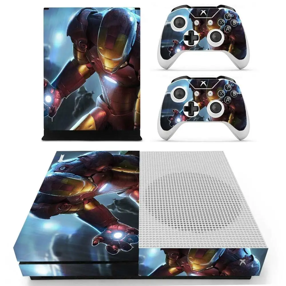 YS-xboxoneS-2276 Мстители Железный человек кожа Наклейка Обложка для Xbox One S консоли и контроллеры для Xbox One Slim Skins наклейка s винил - Цвет: YS-xboxoneS-2276
