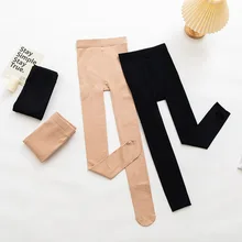 

Autumn Winter Fleece Pantyhose Women Leggings Skin Color Step Foot Female Warm Tights Thin Pants Stokings Ladies Black Panty