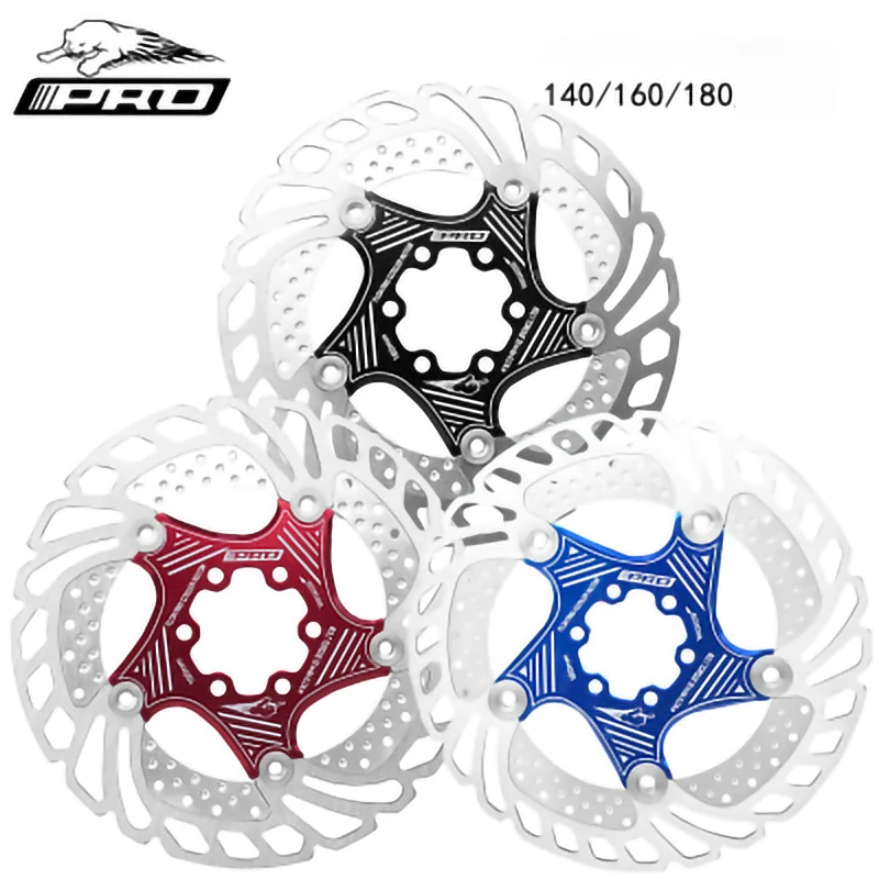 

IIIPRO Heat Dissipation MTB Mountain Bicycle Brake Disc Floating Rotor 6 Bolt 140 160 180 MM Bicycle Accessories