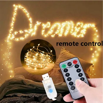 

2020 Hot Curtain LED String Lights with Remote for Livingroom Christmas Decorations Room Fairy Light Decor Garland Tree Lighting