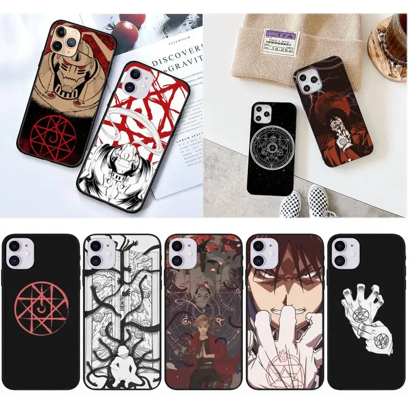PXCHENG полностью металлический чехол для телефона с аниме Братство алхимика iPhone 12