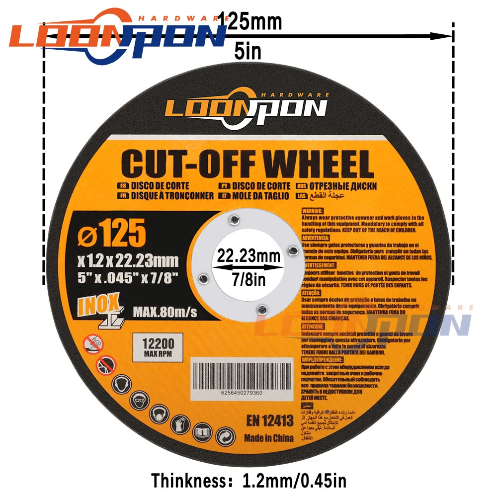 125mm Metal Cutting Discs 5inch Cut Off Wheels Grinding Discs Angle Grinder  Wheel 5-50Pcs