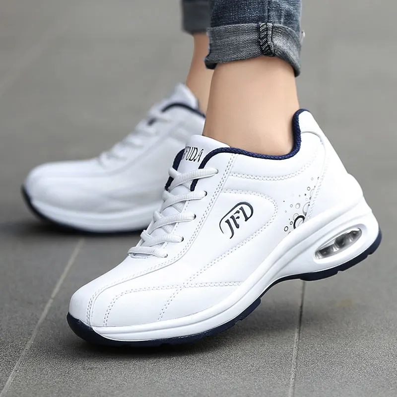 Fashion Air Cushion 90 Sneakers Women 2019 Leather Breathable Running Shoes Mujer Spring Autumn Casual Sports Shoes Scarpe Donna