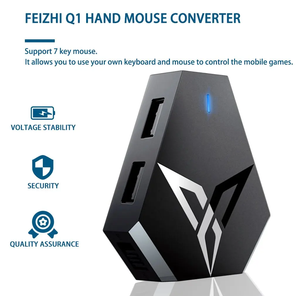  PUBG Mobile FPS Game Controller Dual USB Ports Mouse and Keyboard Converter for Android Phone for i