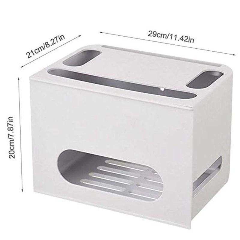 

Hot Sale Double Layers Drawer Type Wifi Router Storage Box Wire Board Storage Protection Shell Cable Organization Bin