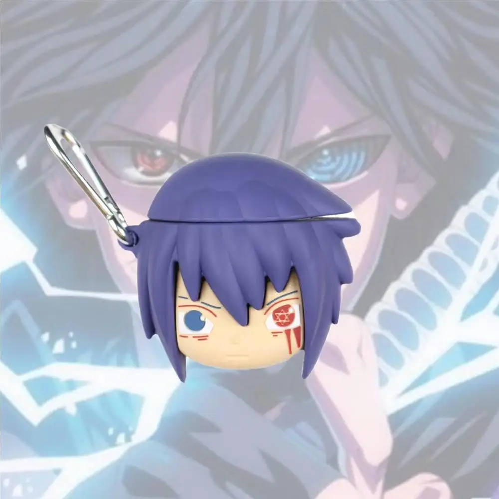 Чехол для наушников Airpods 1/2 силиконовый чехол Sasuke Naruto мягкий аниме Apple Air Pods2