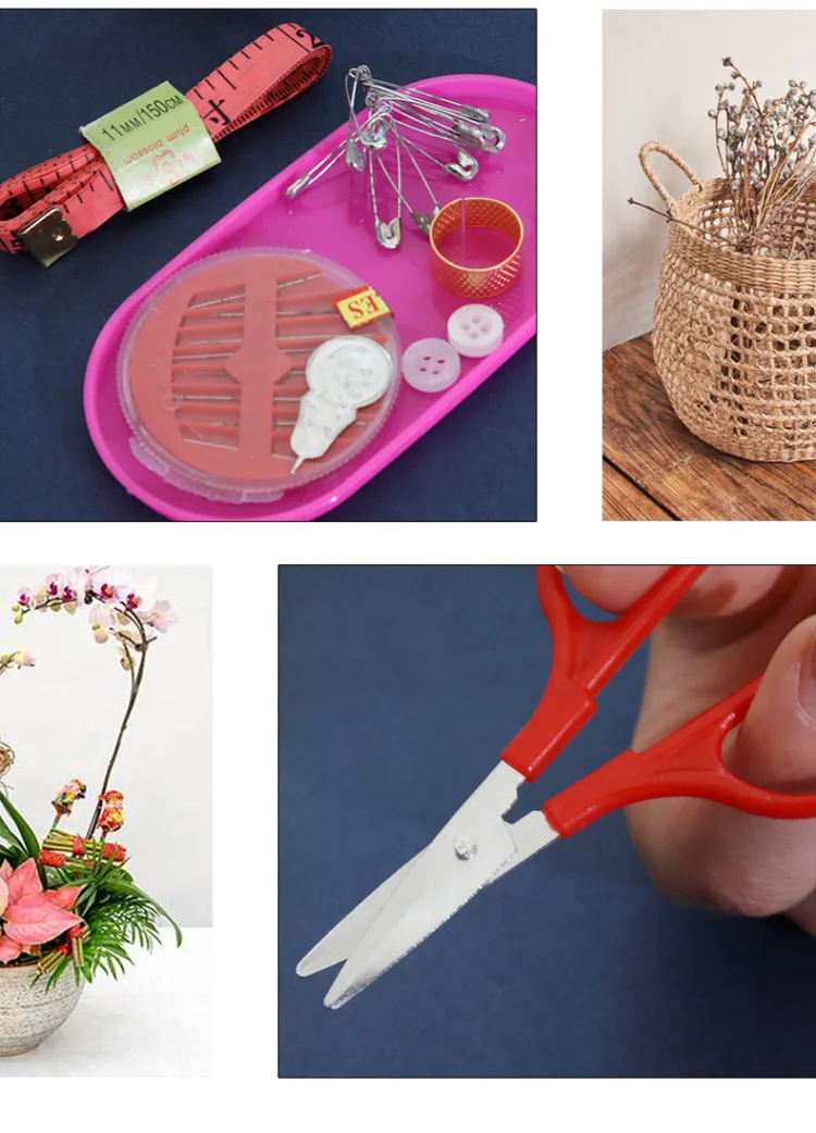 Treasure Chest Portable Sewing Box Sharps Needle Handmade Embroidery Needle Cross Stitch Sewing Kit