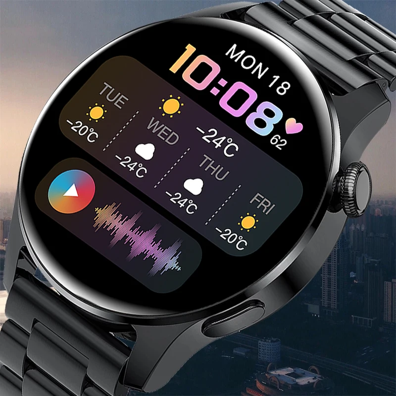 2021 New Bluetooth Call Smart watch Men Full touch Screen Sports fitness watch Bluetooth is Suitable For Android IOS Smart Watch