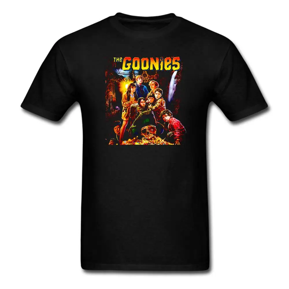 Забавная футболка с надписью The Goonies Skull Movie poster Never Say Die хлопковая короткими