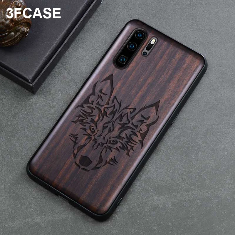 Чехол из черного дерева P30 для Huawei Pro роскошный чехол Mate 20 силиконовый Funda|Бамперы|