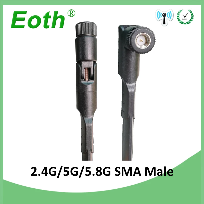 2 4g антенна wi fi 4 ГГц 5G Гц 5 8 GHz Dual Band 8dBi SMA разъем 8G + 21 см соединительный
