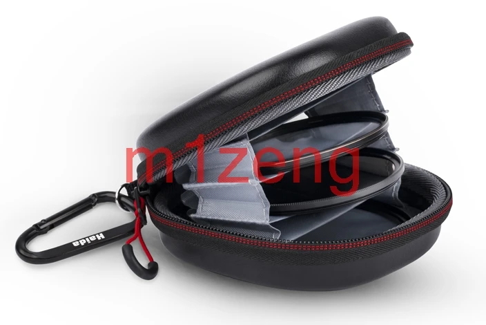 5 pockets pu Round Lens Filter storage case bag cover box For 25mm to 82mm UV CPL ND filter can be attached a tripod | Электроника