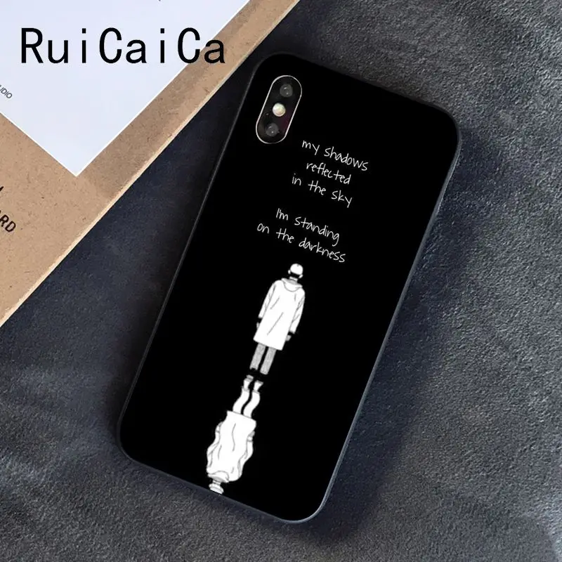 Ruicaica KPOP RM Mono Мягкий Силиконовый ТПУ чехол для телефона iPhone 8 7 6S 6Plus X XS MAX 5 5S SE XR чехол