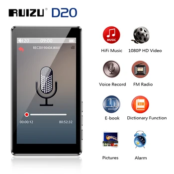 

RUIZU D20 3" Full Touch Screen MP3 Player 8GB Music Player With FM Radio Video Player E-book Player MP3 With Built-in Speaker