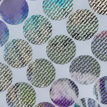 

1000pcs 25x25mm Round Tamper Evident VOID Open Warranty VOID Security Counterfeit Original Seal Tape Hologram Label Sticker