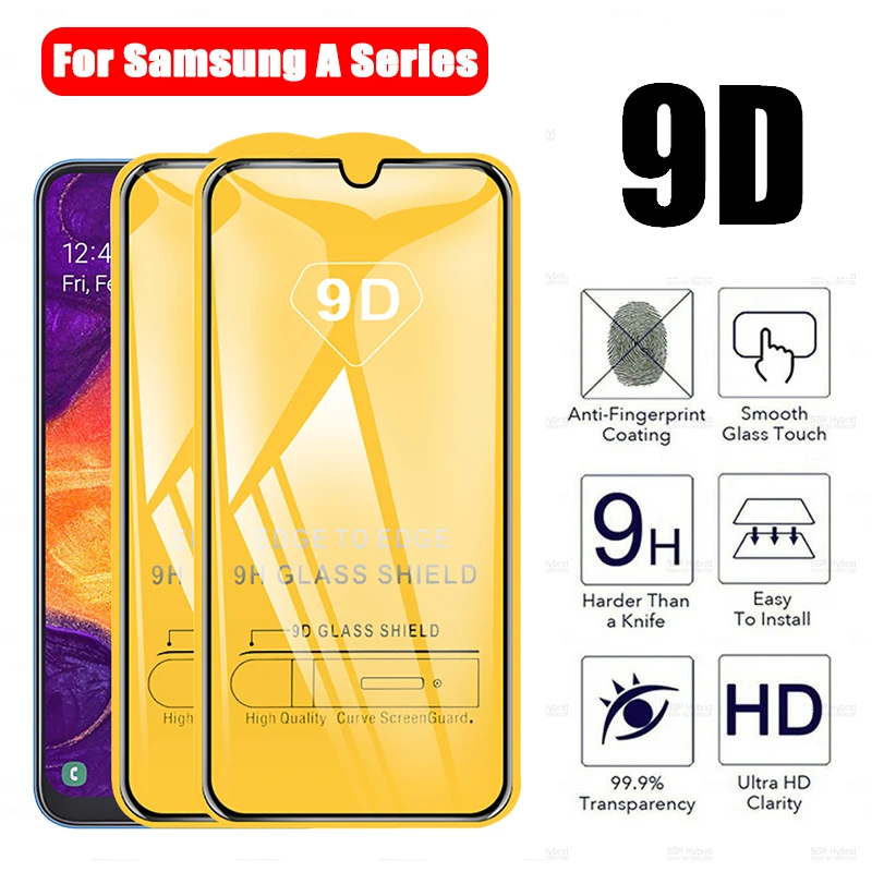 2 предмета в комплекте для Samsung Galaxy A50 A30 A21s M30 A9 2018 9D Защитная пленка экрана из