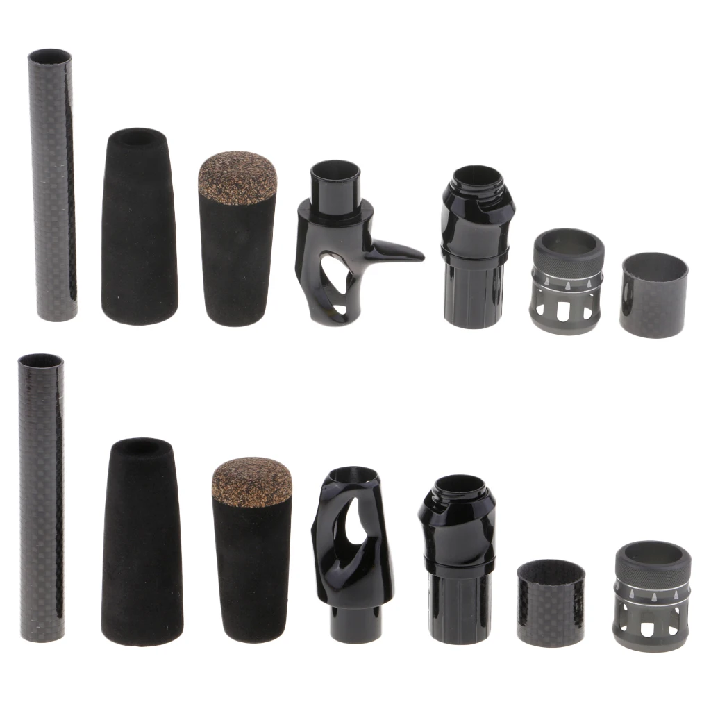 Rod Repair EVA Black Casting/Spinning Fishing Rod Handle Grip and Reel Seat