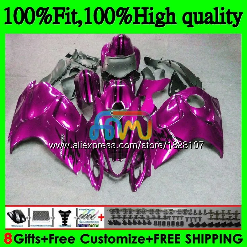 Инъекции для SUZUKI Hayabusa GSXR 1300 GSXR1300 08 13 блеск для губ Роза 14 15 16 57BS. 110 GSX-R1300 2008 2013 обтекатель - Цвет: No. 1