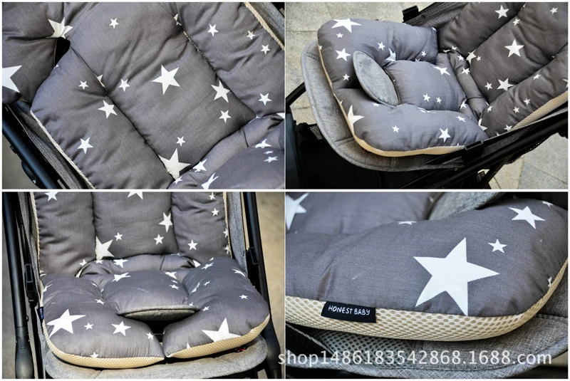 Baby Stroller Seat Pad Thick Cotton Soft Car Cushion Infant Child Cart Mattress Mat Kids Carriage Pram Liner Trolley Accessories