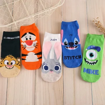 

New Cartoon Lovely Ladies Boat Socks cute animals Women Socks Kawaii hot sale creative sockls