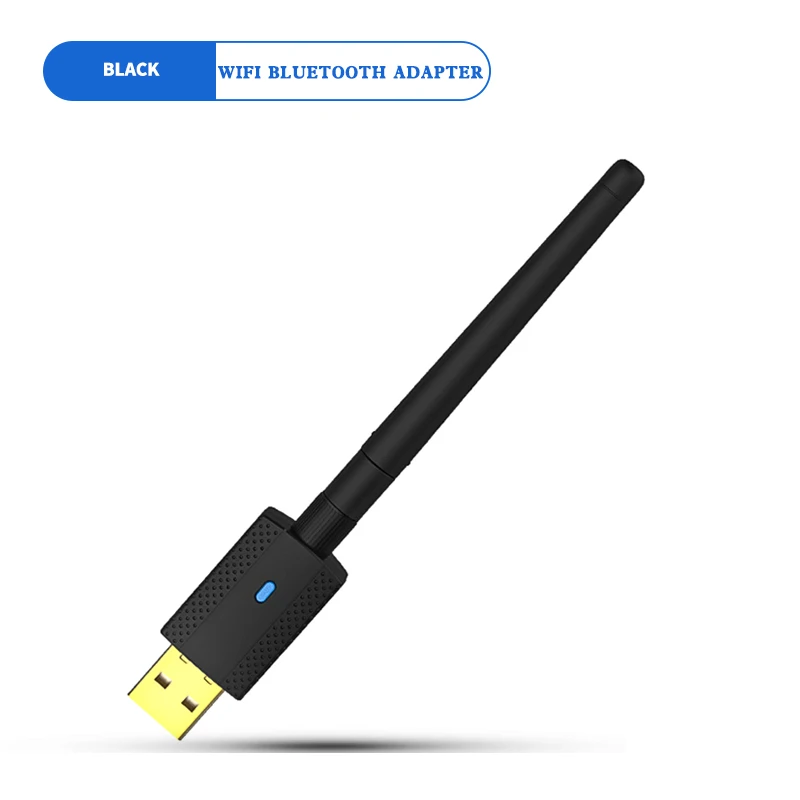 Asunflower USB WiFi адаптер Bluetooth адаптер беспроводная сетевая карта USB Bluetooth ключ Lan адаптер для ноутбука Настольный Ноутбук - Цвет: Black