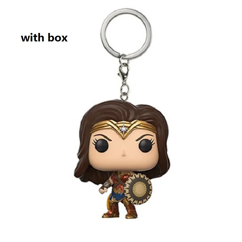 Фильмы DC чудо-женщина брелок Детская игрушка ПВХ экшн-фигурка коллекционные