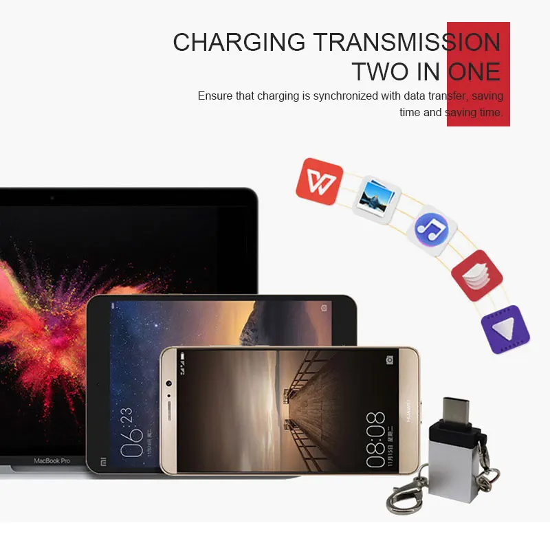 Usb3.0 Женский адаптер type-C Алюминиевый сплав Многофункциональный type-Cotg адаптер Портативный Android устройство Usb разъем