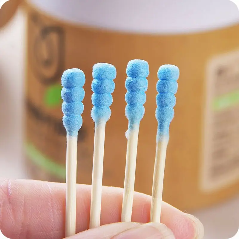 

200PCS Cotton Swab Disposable Tube Double-Headed Bamboo Cotton Soft Cotton Ear Two Tips Bamboo Cotton Swabs