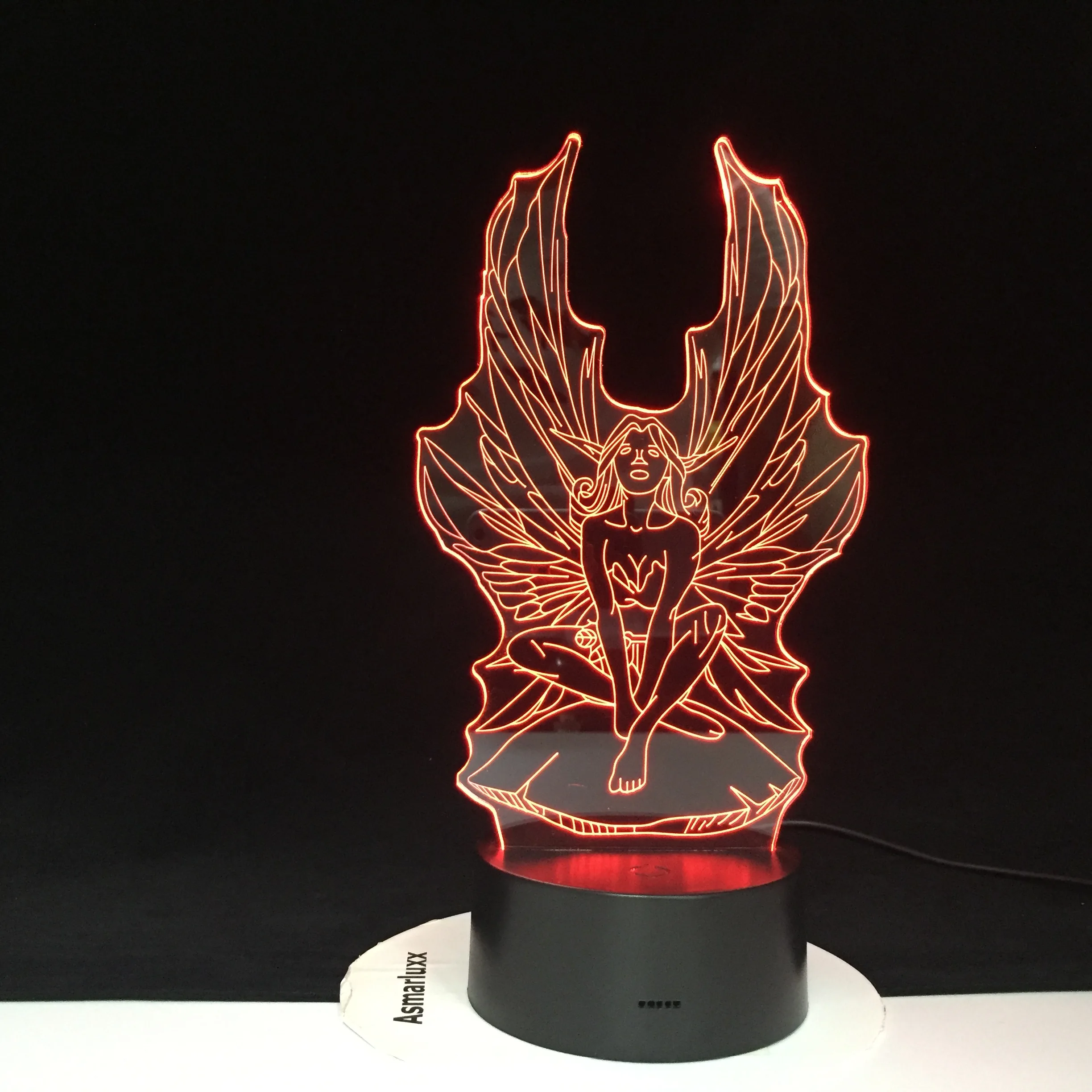 Fairy Night Light 3D Led Lamp Visual Light Effect Night Lamp for Children Bedroom Lampara 7/16 Colors Changing Night Light 2808
